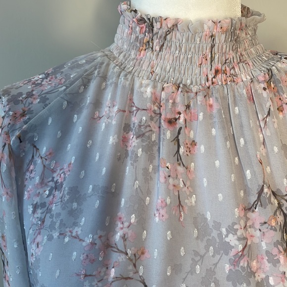 Storia Gwendolyn Floral Tiered Chiffon Dress. - Picture 2 of 8